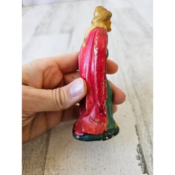 Vintage German Wiseman nativity incense Mer village Xmas - Picture 6 of 9